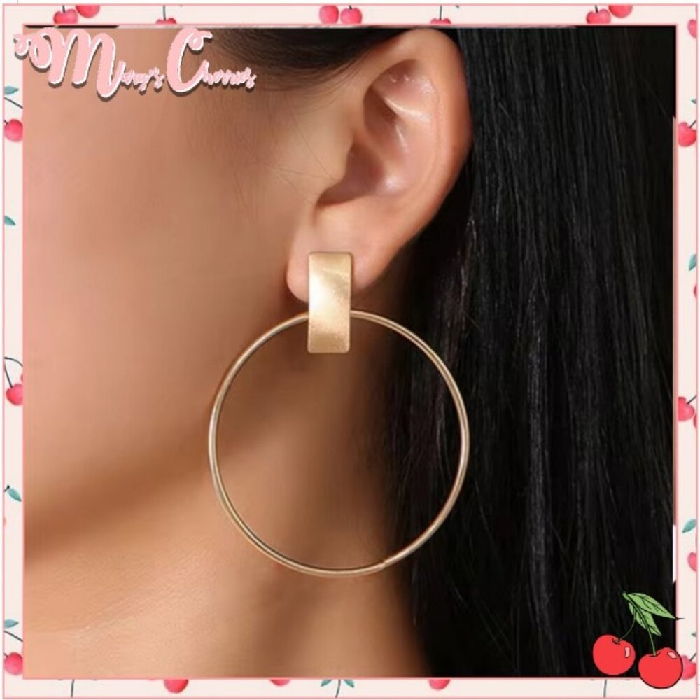 🍒 FASHION Hypoallergenic Hoop Earrings ⭐BEST SELELR